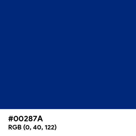 Hyundai Blue Color Hex Code Is 00287a