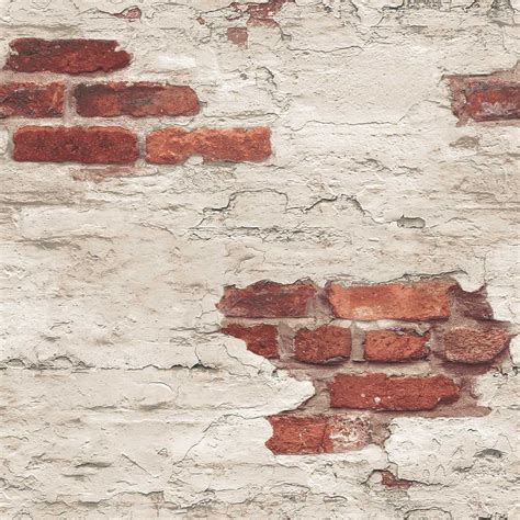 From the fall/winter 2013 issue of kc weddings. Distressed Brick by Galerie - Red Brick - Wallpaper ...
