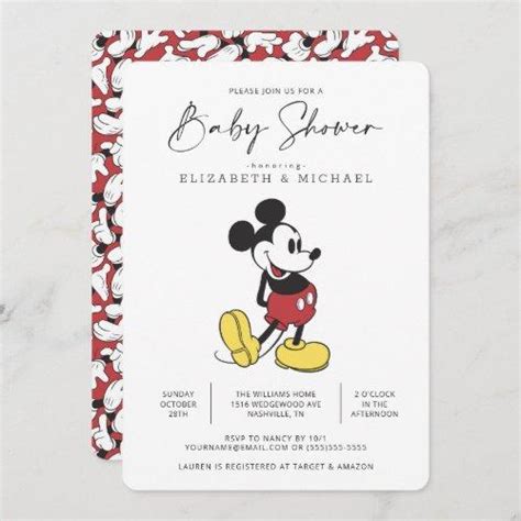 Disney Baby Shower Invitations Baby Rabies