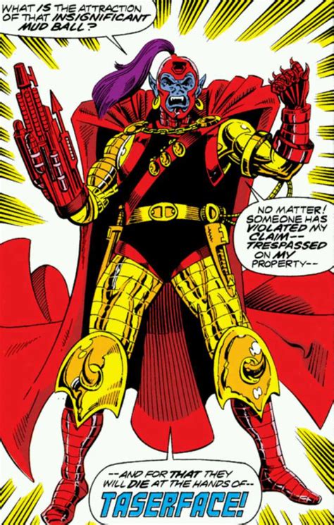 Martinex t'naga is a fictional character appearing in american comic books published by marvel comics.the character is depicted as being from an alternate future version of marvel's shared universe, the marvel universe. Taserface | Marvel Database | Fandom powered by Wikia