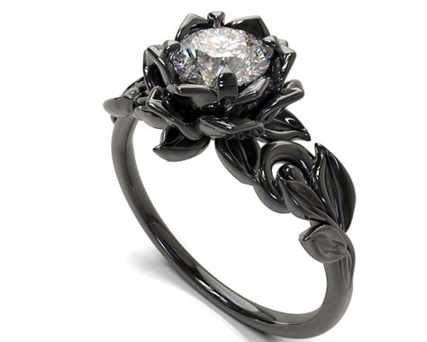 Gothic Diamond Engagement Ring Vidar Boutique