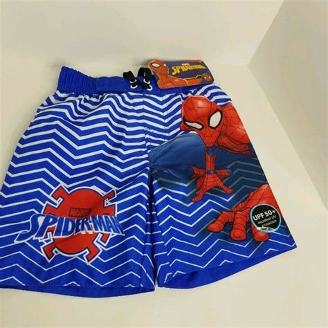 Marvel Spiderman Boys Swimsuit S 67 Upf On Mercari Boy Swimsuits