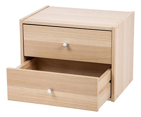 Iris Usa Sbdr Tachi Modular Wood Stacking Storage Box With Drawer 2