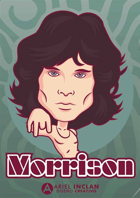 Jim Morrison The Doors Caricaturas Dibujos Artisticos Artistas