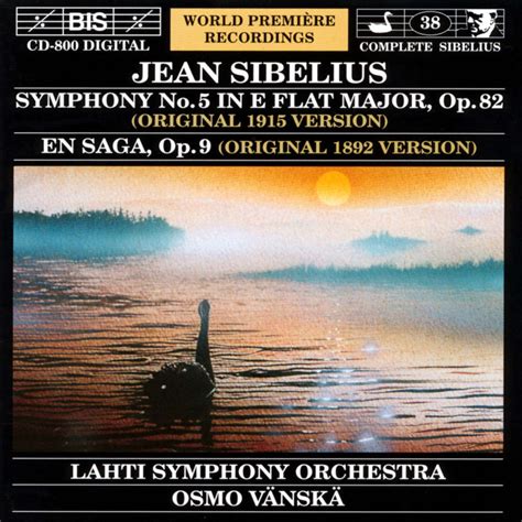 Symphony No 5 Original 1915 Version En Saga Original 1892 Version De Sibelius Jean Cd