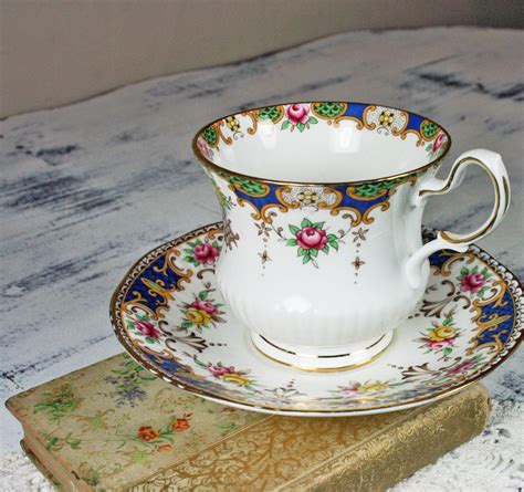 Rosina Bone China Tea Cup With Matching Saucer Vintage Fine Art