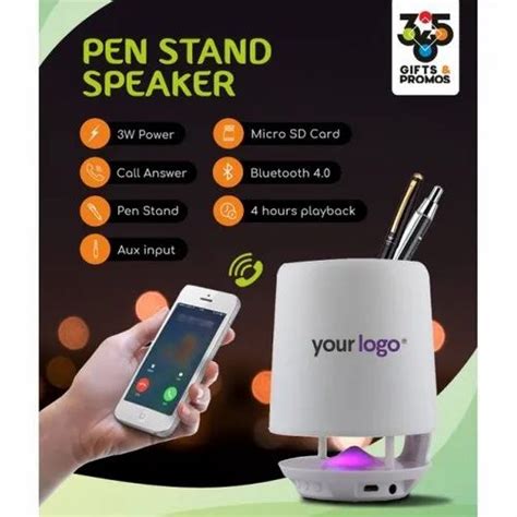 White Plastic Pen Stand Speaker 3 W Rs 330 Piece 365 Ts And Promos