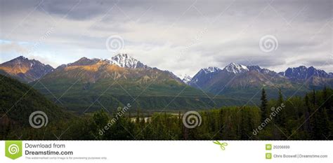 Chugach Mountains Last Frontier Alaska Wilderness Stock Image Image