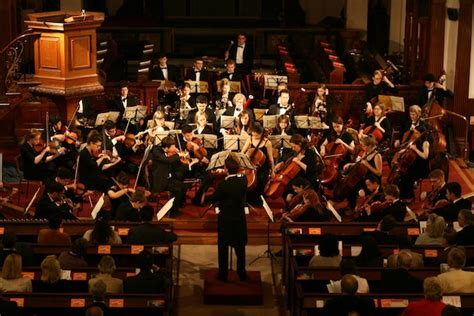 The act of arranging a piece of music for an orchestra and assigning parts to the different. University of London Symphony Orchestra concert - The ...