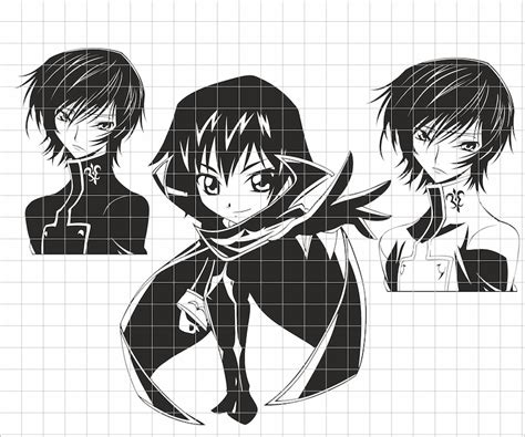 Anime SVG Cricut file layered vector design image art | Etsy