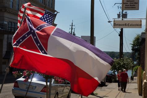 In Mississippi Defenders Of States Confederate Themed Flag Dig In