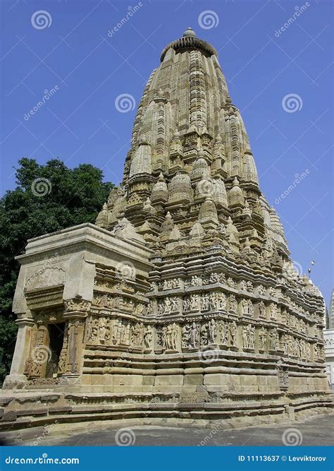 Khajuraho Temple Madhya Pradesh India Stock Image Image Of India