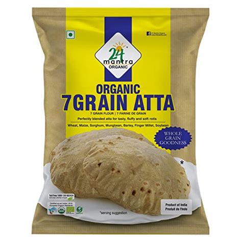 24 Mantra Organic 7 Grain Atta 1 Kg Flour India Ayurveda Online