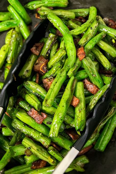 Finely minced garlic 1½ tsp. Green Beans with Bacon (One Pot) | One Pot Recipes