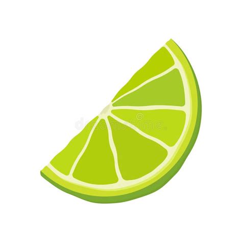 Lime Wedges Icon Isolated Vector Illustration On A White Background