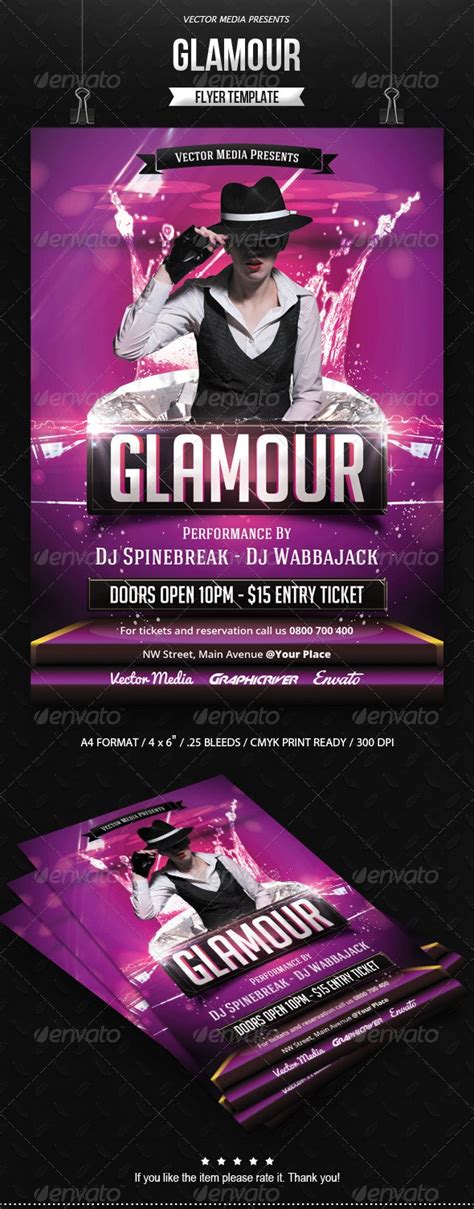 Glamour Flyer By Vectormedia Graphicriver