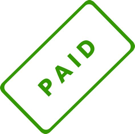 Paid Stamp Clipart