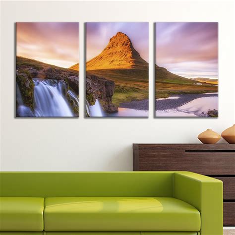 Wall26 3 Panel Canvas Wall Art Majestic Natural Landscape Triptych