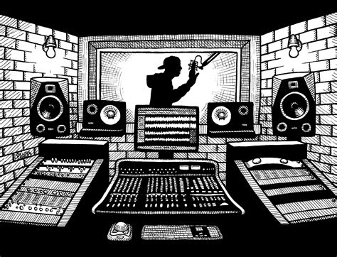 Recording Studio Sharpie Drawing Rhiphopimages