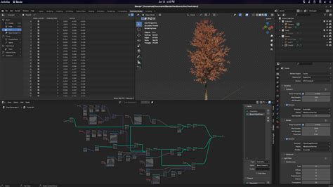 Geotree Procedural Trees In Geometry Nodes 185 By Renzatic