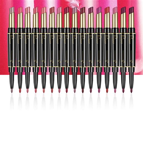 makeup waterproof lipstick pen double ended matte nude lip liner pencil vc ebay