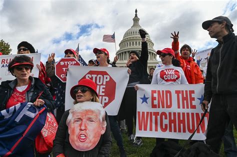 Trump Supporters Gather At Us Capitol To Attack Impeachment Effort