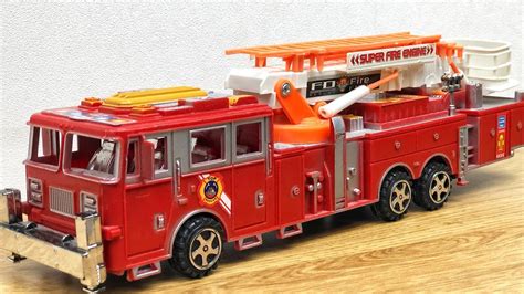 Fire Truck Toy Vehicles For Kids The Red Fire Truck For Children