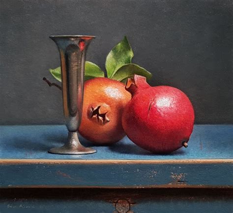 Still Life With Pomegranates Still Life Stilllife Painting Jos Van Riswick