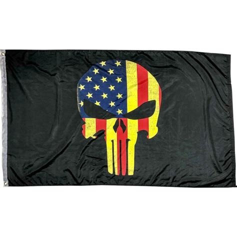 Vintage Usa Punisher Flag Distressed Skull Flags For Sale