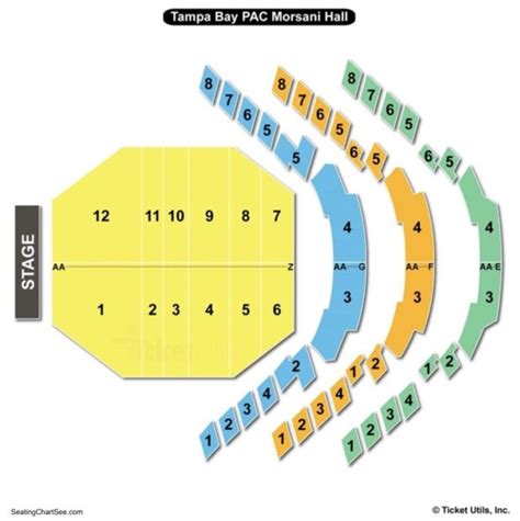 Straz Center Seating Chart Carol Morsani Hall