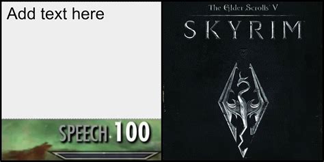 How Skyrim Spawned The Hilarious Speech 100 Meme