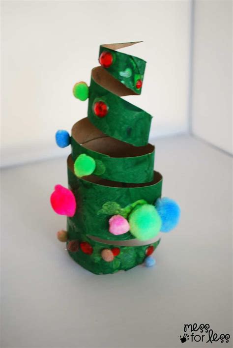 Kids will love these ideas to create during winter break! Christmas Crafts for Kids - Cardboard Tube Christmas Tree ...