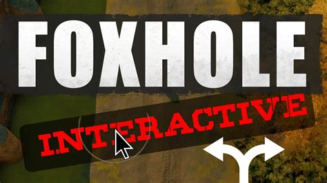 Foxhole can fire in all directions, players can enter for cover and attacking enemies. Can you get out? - FOXHOLE INTERACTIVE - YouTube