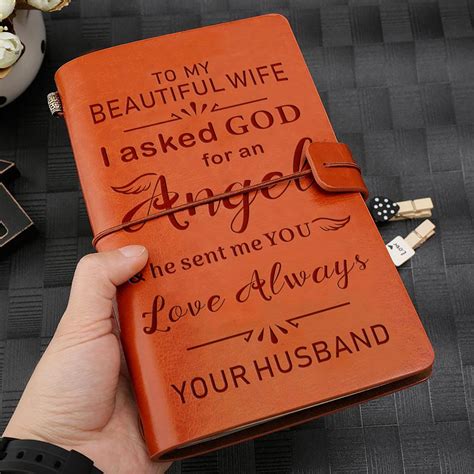 to my wife i love you always from husband engraved leather etsy