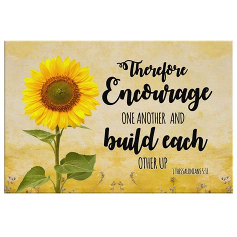 Encourage One Another And Build Each Other Up Canvas Wall Art In 2021