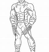 Wolverine Coloring Pages Color Getcolorings Printable Marvel sketch template