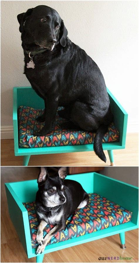 Mid Century Style Dog Bed Custom Pet Bed Diy Pet Bed Pet Beds Canine