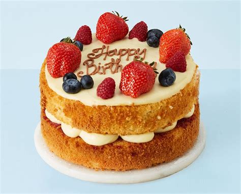 Victoria Sponge Birthday Cake To Buy Free Personalisation Delivery In London Near Me