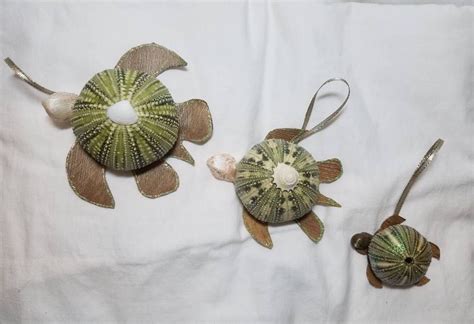 Sea Urchin Turtle Christmas Ornament I Sea Urchin Ornament I Etsy