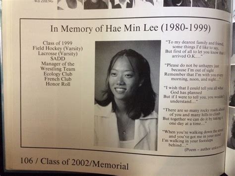 In Memory Of Hae Min Lee 1980 1999 Serialpodcast