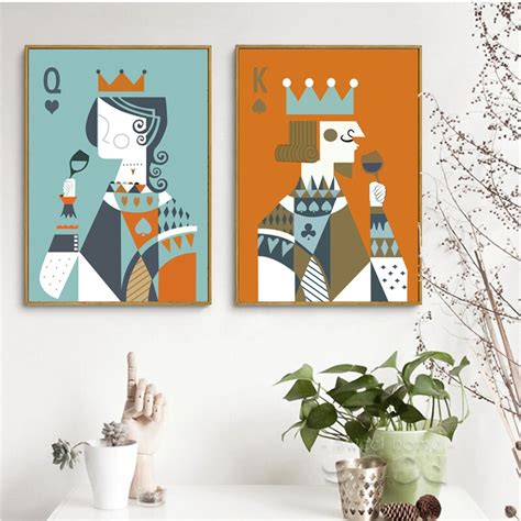 Information and reviews about kings card club poker room in stockton, including poker tournaments, games, special events and promotions. Queen king playing cards Posters For Home Decoration Wall ...