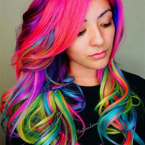 Beautiful Lavender Hair Ombre Rainbow Hair Color Bright Hair