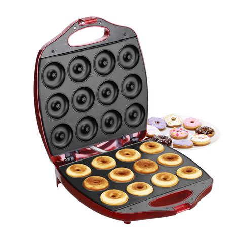Vonshef Deluxe 12 Hole Electric Mini Donut Maker Snack Machine Red Ebay