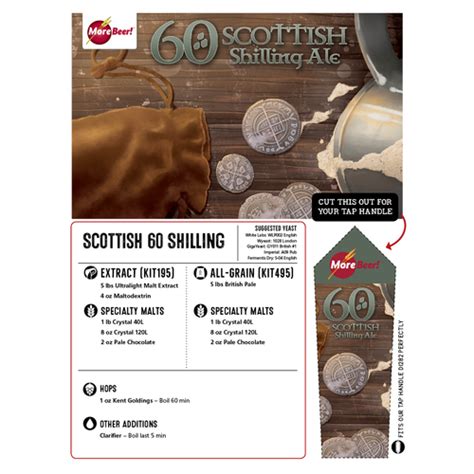 60 Shilling Scottish Ale 5 Gallon Beer Recipe Kit Extract Morebeer