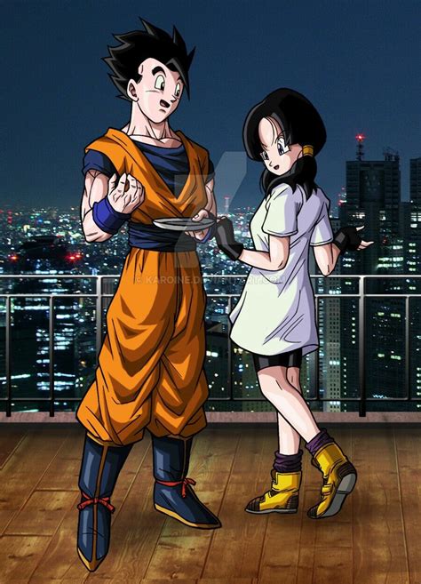 gohan and videl dragon ball z c toei animation funimation and sony pictures television videl