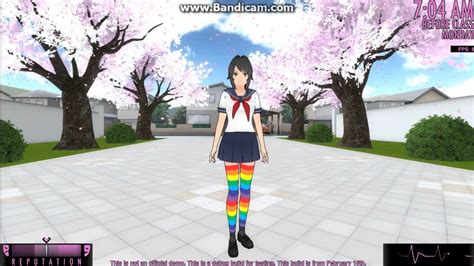 Yandere Simulator Skins 3 Rainbow Stockings Youtube