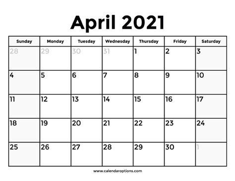 Try different quizzes people are talking about! April 2021 Calendar With Holidays - Calendar Options