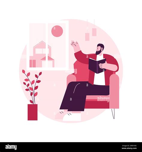 Simple Living Abstract Concept Vector Illustration Minimalist Living