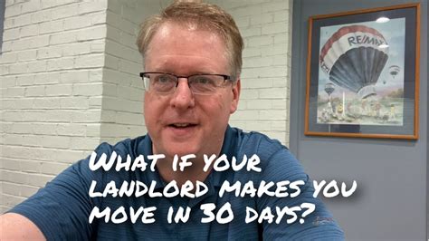 what if your landlord gives you 30 days notice to vacate youtube