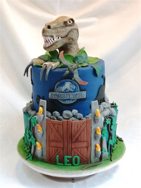 Safari Birthday Cakes Fondant Cakes Birthday Dinosaur Themed Birthday